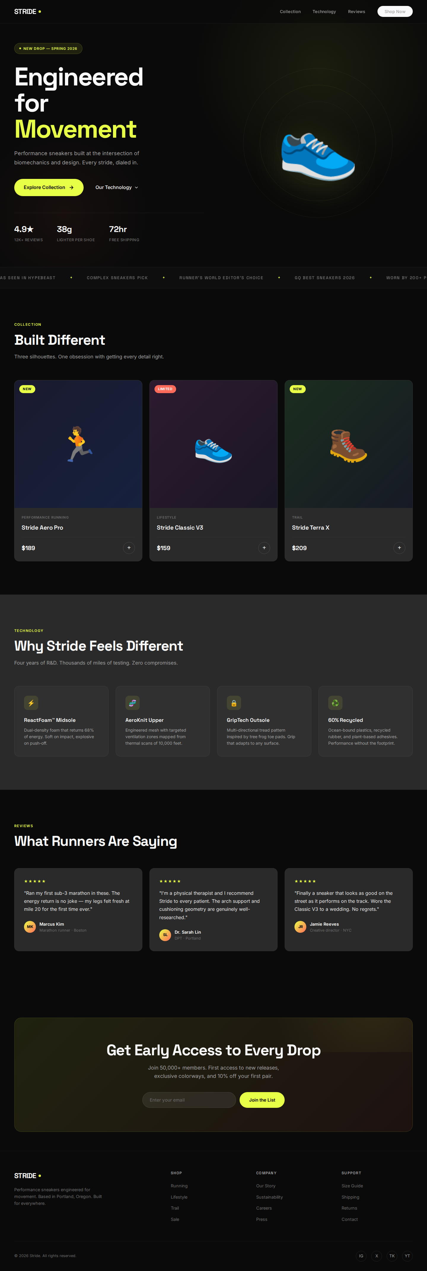 sneaker-brand screenshot